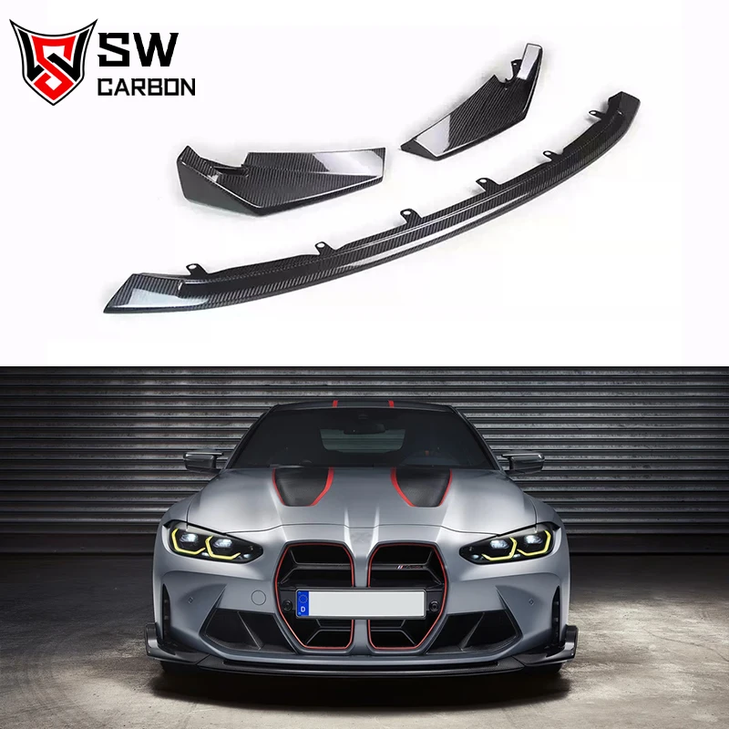 

Dry Carbon Fiber CSL Front Lip for BMW G80 M3 G82 G8X M4 Competition Front Bumper Splitter Lower Spoiler Body Kit 2020+