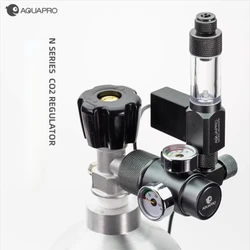 AQUAPRO Aquarium Co2 Regulators Carbon Dioxide Cylinder Pressure Reducing Valve With Bubble Counter CGA320 M22 G5/8 W21.8