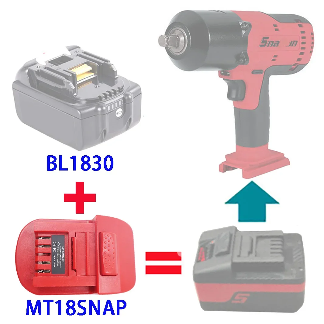 MT18SNAP DM18SNAP Adapter konwertera dla Makita dla Milwaukee dla M18 dla Dewalt 18V 20V bateria litowa do elektronarzędzi zatrzaskowych