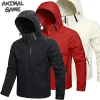 Chaqueta Impermeable para Hombre, Cortavientos, Ligera, para Ciclismo, Senderismo, Trabajo y Escalada