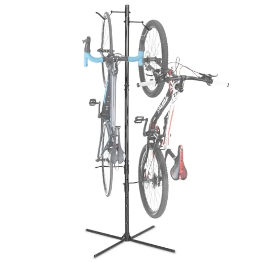 

ike Veal Freestanding anr Parking Rack - Fully Adjustale Gravity Stora Floor Stand - Safe and cure for anging MT Road icycles i