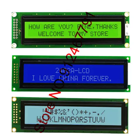 1PCS 2402 24X2 Character LCD Module Display Screen LCM Yellow Green /Blue /Grey LCD LED Backlight