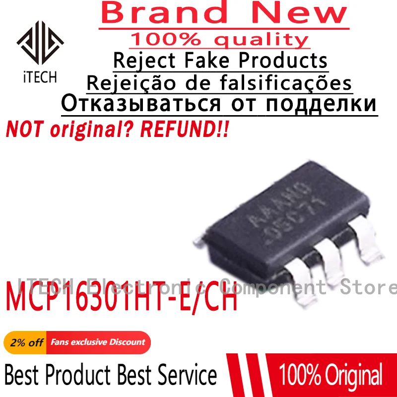 10PCS/LOT Original MCP16301HT-E/CH MCP16301HT SOT23-6 New In Stock