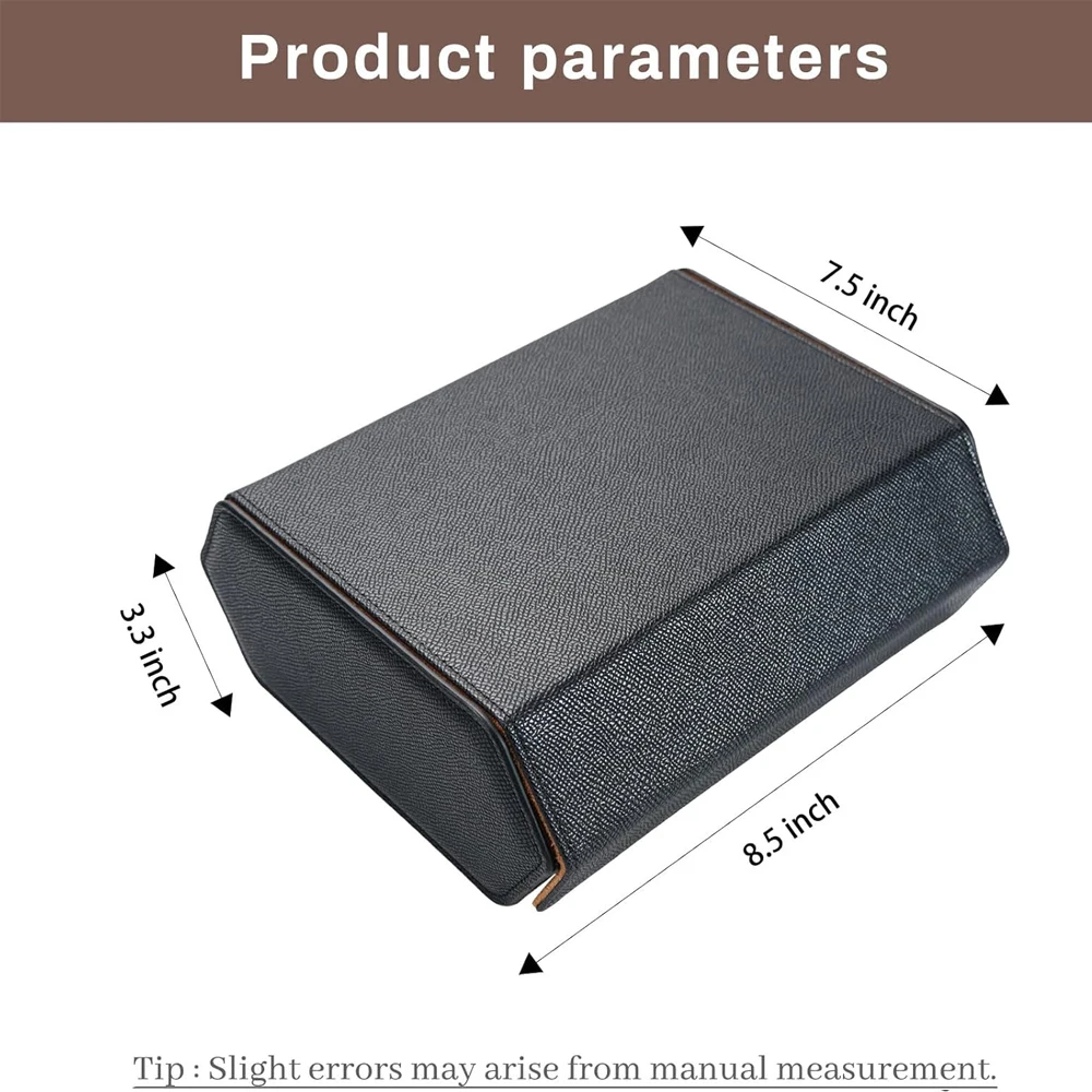 6 Watch Travel Case, Leather Trave Watchl Case for Men and Travel Box, Hexagonal Watch Roll, Accommodating Watches