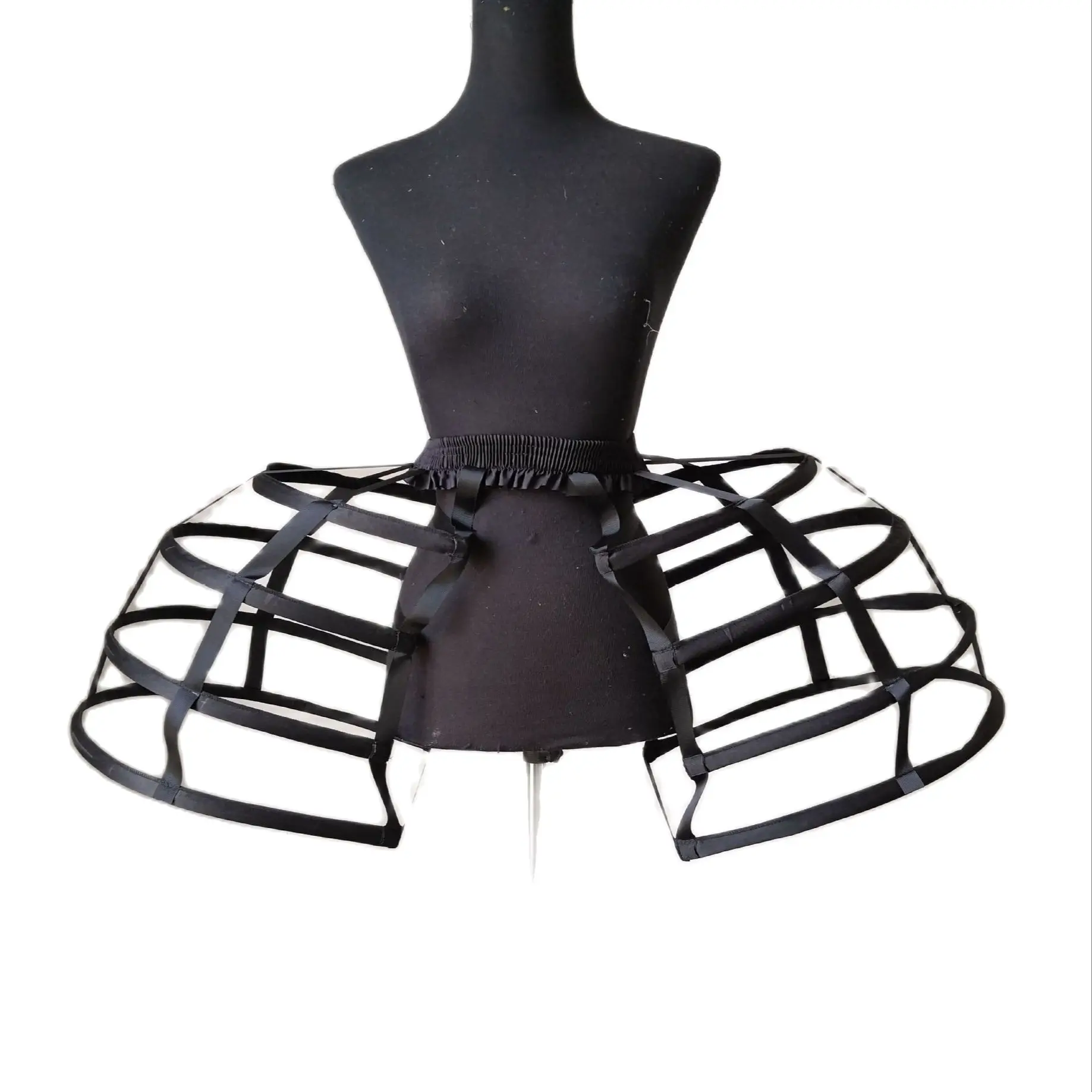 Original European Baroque Flat Skirt Brace Elliptical Steel Ring Bird Cage French Queen Mary Performance Dress Skirt Brace