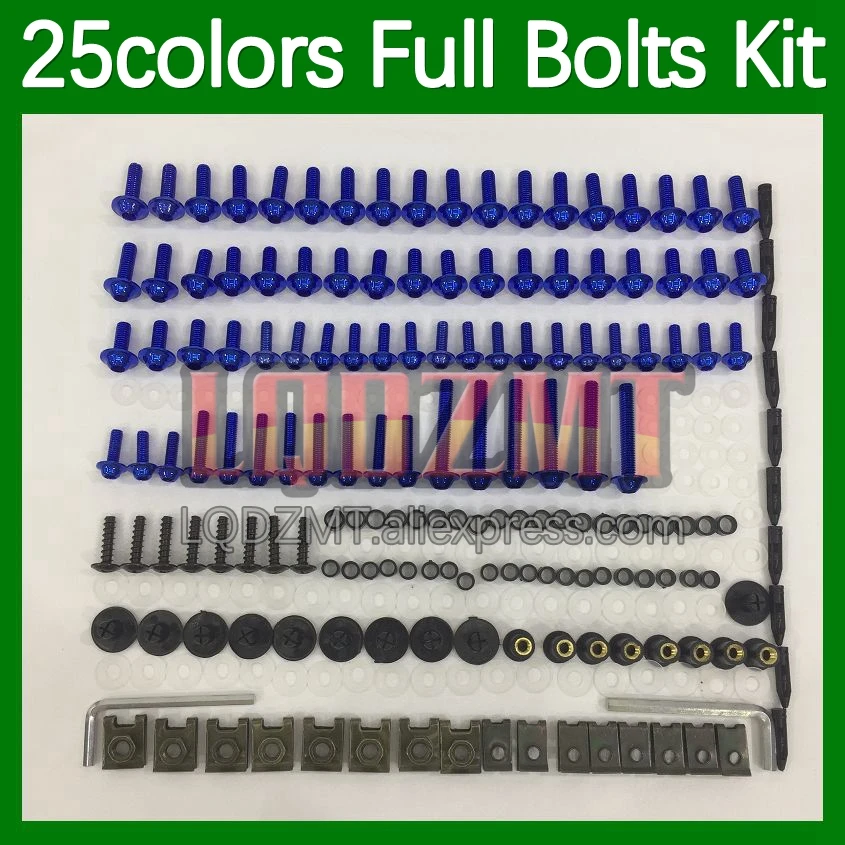 268pcs Body Bolt Full Screws Kit For KAWASAKI NINJA ZZR250 ZZR-250 90 91 92 93 94 95 96 97 98 99 90-99 Fairing Bolts screw Nut