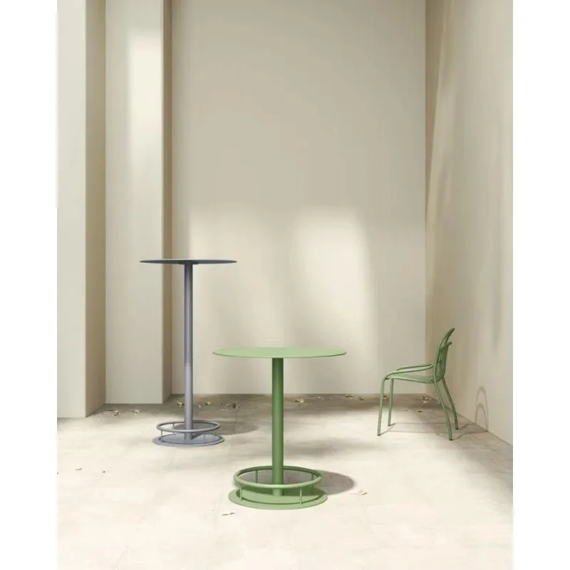 

Modern Design Outdoor Steel Table Furniture Aluminum Round Garden Table