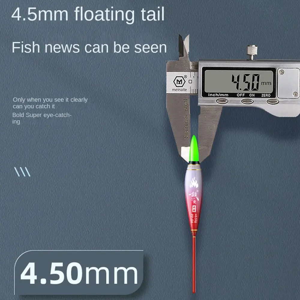 Indicator Electronic Fishing float Eye-catching Slip Drift Tube Bobbers Green Light Buoy Strike Rock fishing Floats Long Tail