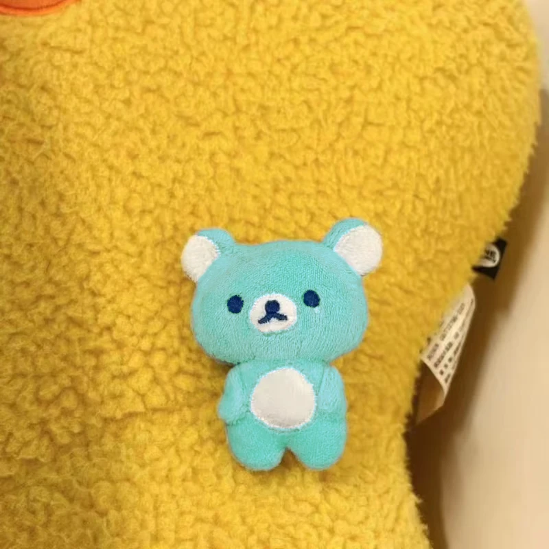 

Cute Rilakkuma Plush Blue Series Backpack Phone Case Pendant Doll Bear Keychain Furniture Decoration Kawaii Women Accessories