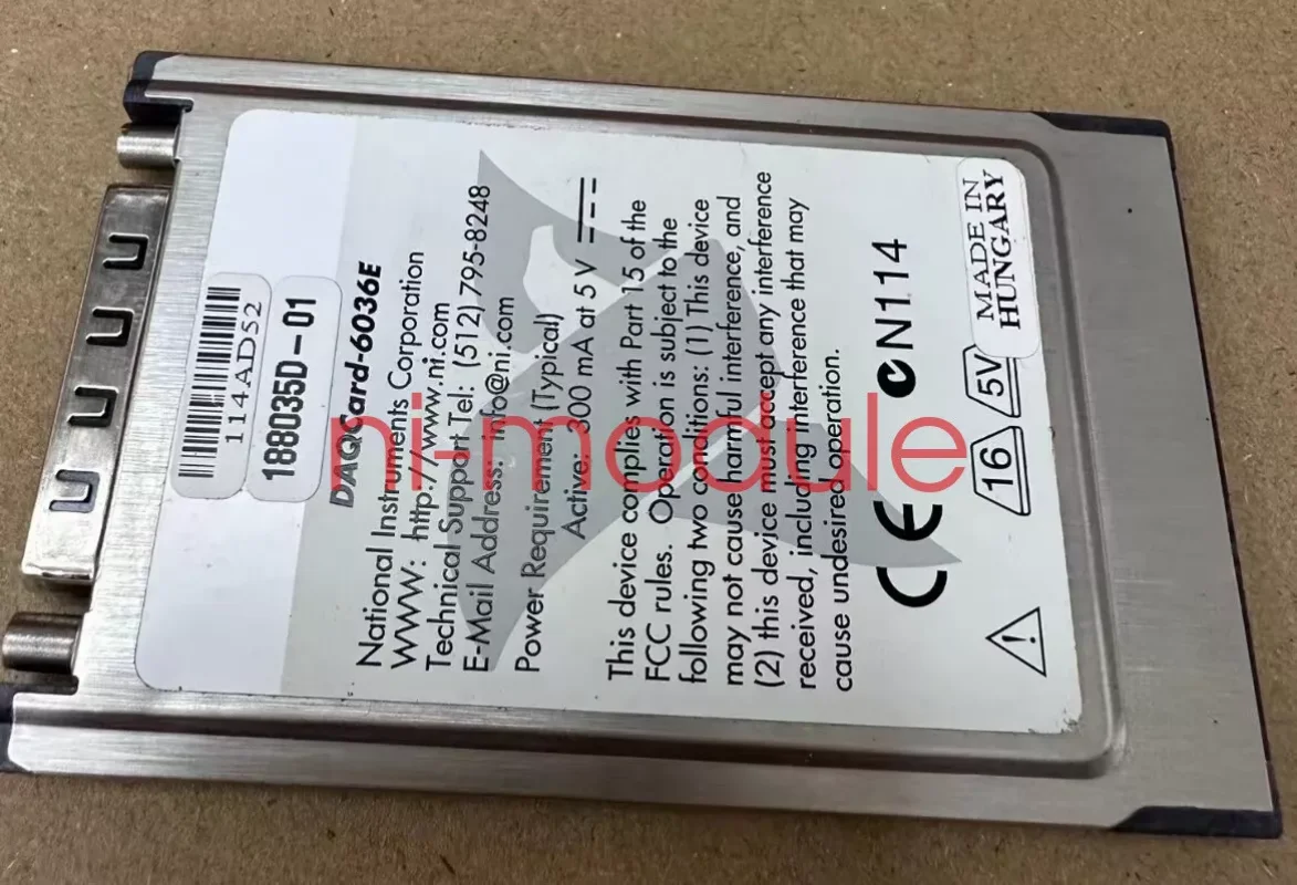 National Instruments NI DAQCARD-6036E 188035C-01