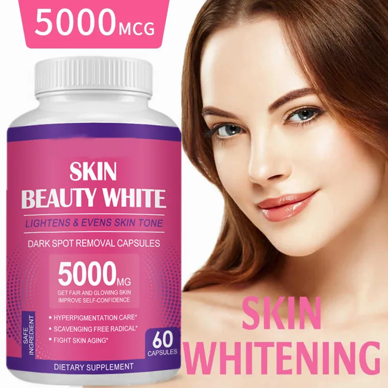 5000mg Glutathione Collagen Antioxidant Brightening Capsules, Remove Spots Wrinkle, Anti-Aging,Skin Care Quick Whitening