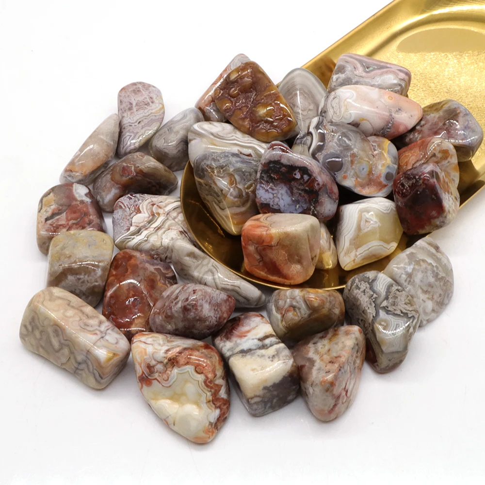 

Natural Bulk Crystal Stone Red Crazy Agate Reiki Healing Polished Energy Chakra Bead Gravel Specimen for Aquarium Collection