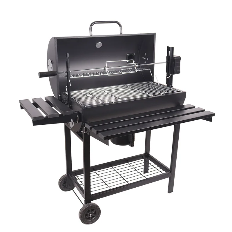 Household Barbecue Grill Outdoor Courtyard Charcoal Barbecue with Electric American Barbecue BBQ