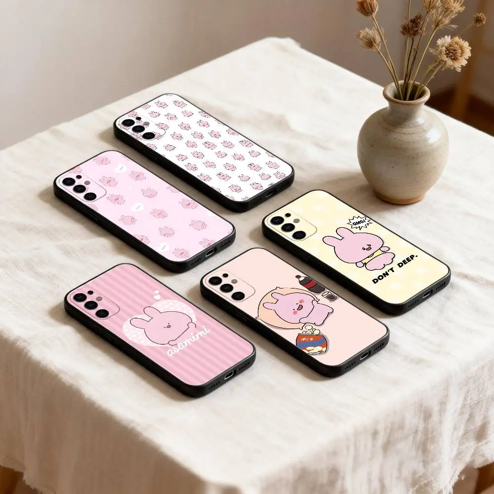 

CUTE A-Asamimichan Phone Case For Samsung S26,25,24,23,22,21,20,30,Ultra,Plus,Fe,Lite Black Shell