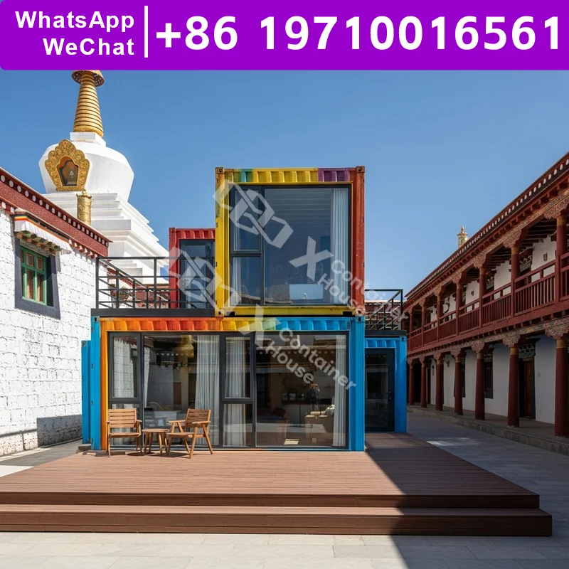 

40 Foot Shipping Container House Prefab Houses Detachable Shop Prefab Home Tiny Homes Flat Pack Home House USA Playground Castle