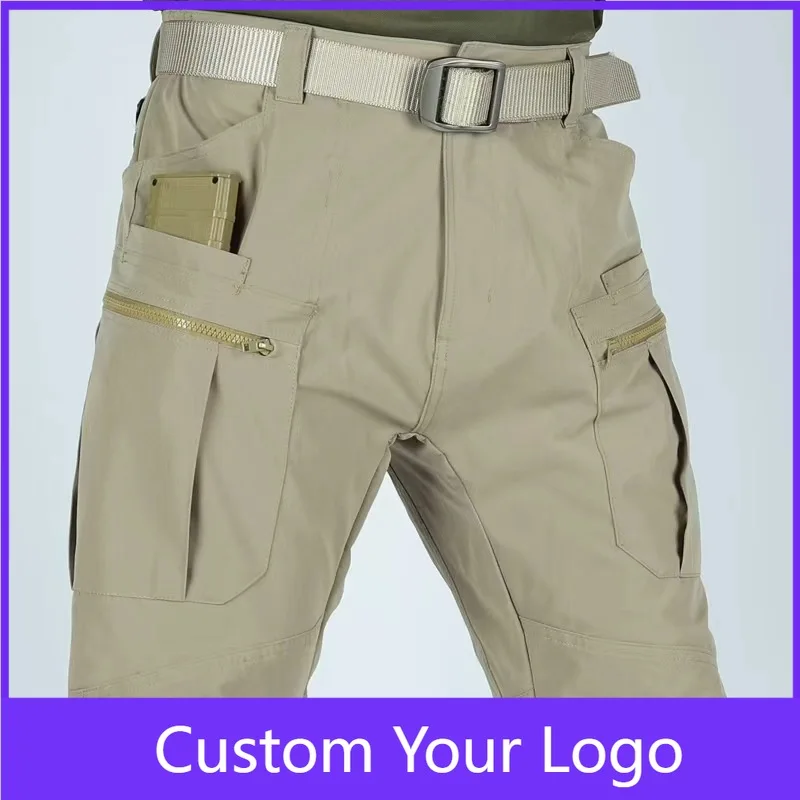

Men's Tactical Pants Pockets Cargo Hiking Pants Lightweight Work Pants for Men Construction Water Resistant Military Operations