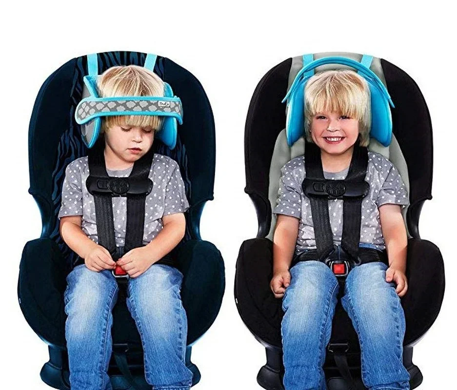 Children\'s Head Restraint Belt Car Safety Seat Infant Headrest  Headrest  Head Sleep Aid with Protective Pad