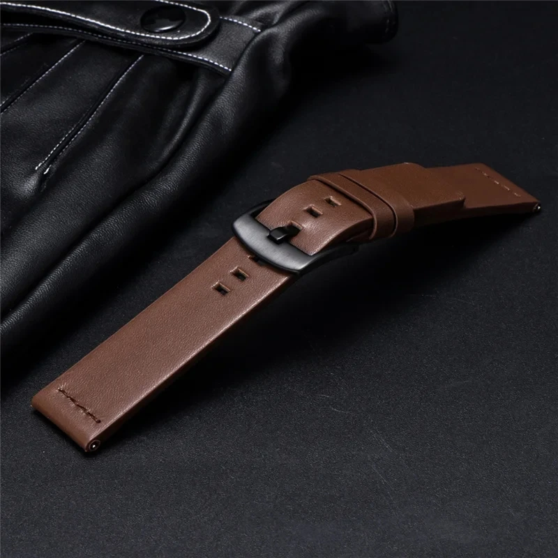 Soft Quick Release Straps 18mm 20mm 22mm Men Women Casual Replacement Leather Watch Watchband Smartwatch Band