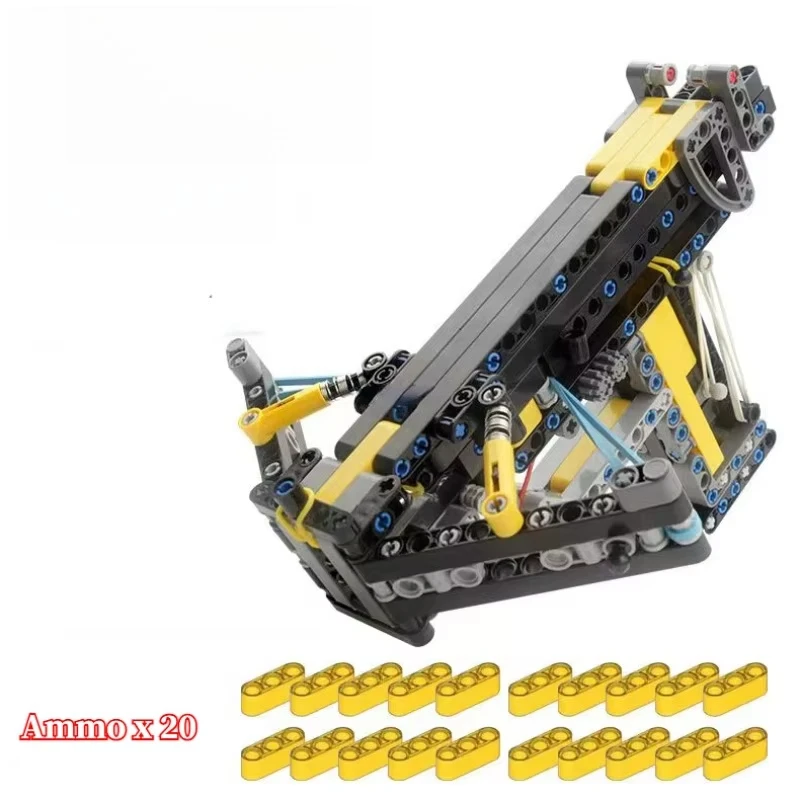 Military Mechanical Crossbow Building Blocks MOC Parts Weapons Bow Shooting Model Construction Bricks Toy Kids Gift
