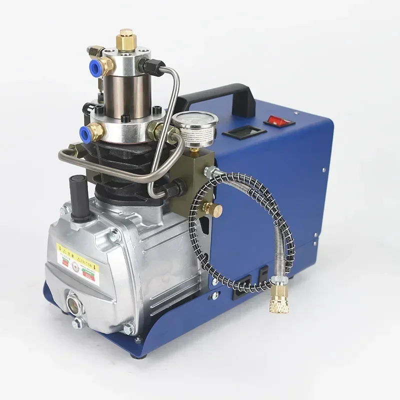 ปั๊มลมแรงดันสูงขนาดเล็ก 4500 psi 300 บาร์ สำหรับดับเพลิงและดำน้ำ