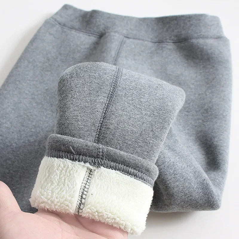 Girls\' Leggings Children Clothes Winter Girls Fleece Leggings Thermal Pants  Warm Kids Solid Color Simple Casual Pants