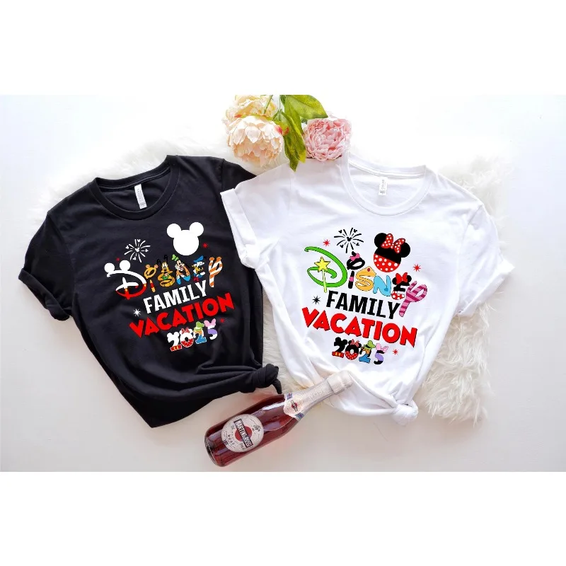 

Disney Family Vacation 2025 Shirt Family Vacation Disney Park Tour 2025 Parent-Child Outfit Disney World T-shirt