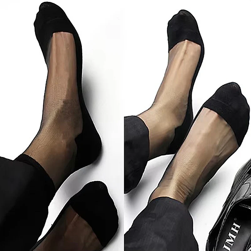 شفافة رقيقة جدا مثير الرجال اللباس الرسمي الدعاوى الجوارب للرجال شير الجوارب مثلي الجنس الوثن جمع الأسود
