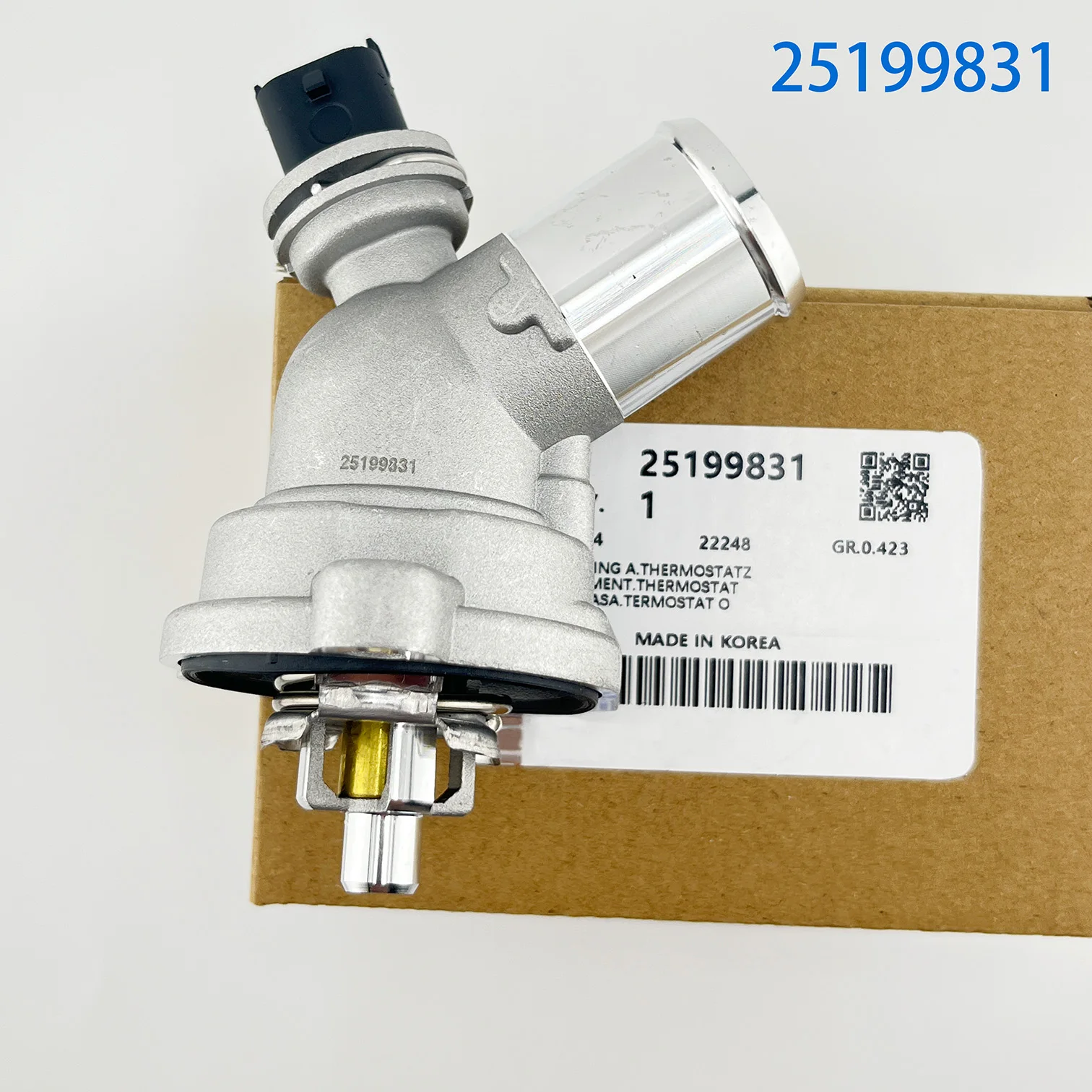 2Pcs 25199831 Engine Coolant Thermostat Assembly For Chevrolet Spark M300 1.0L 1.2L 2013-2015 Daewoo Matiz 96988257 25192923
