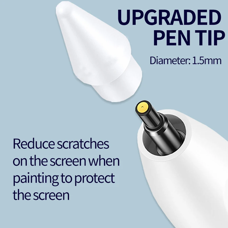 Fast Charge Stylus Pen Compatible with iPad 2018-2022 Pencil with Palm Rejection Feature with LED Power Display Indicators