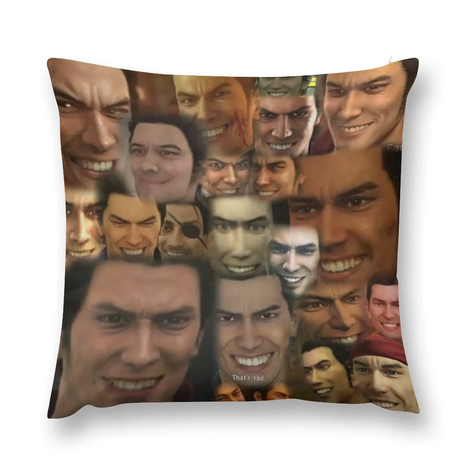 

Happy Kazuma Kiryu :) Throw Pillow Cusions Cover Decorative Cover For Living Room Christmas Throw Pillows Covers pillow