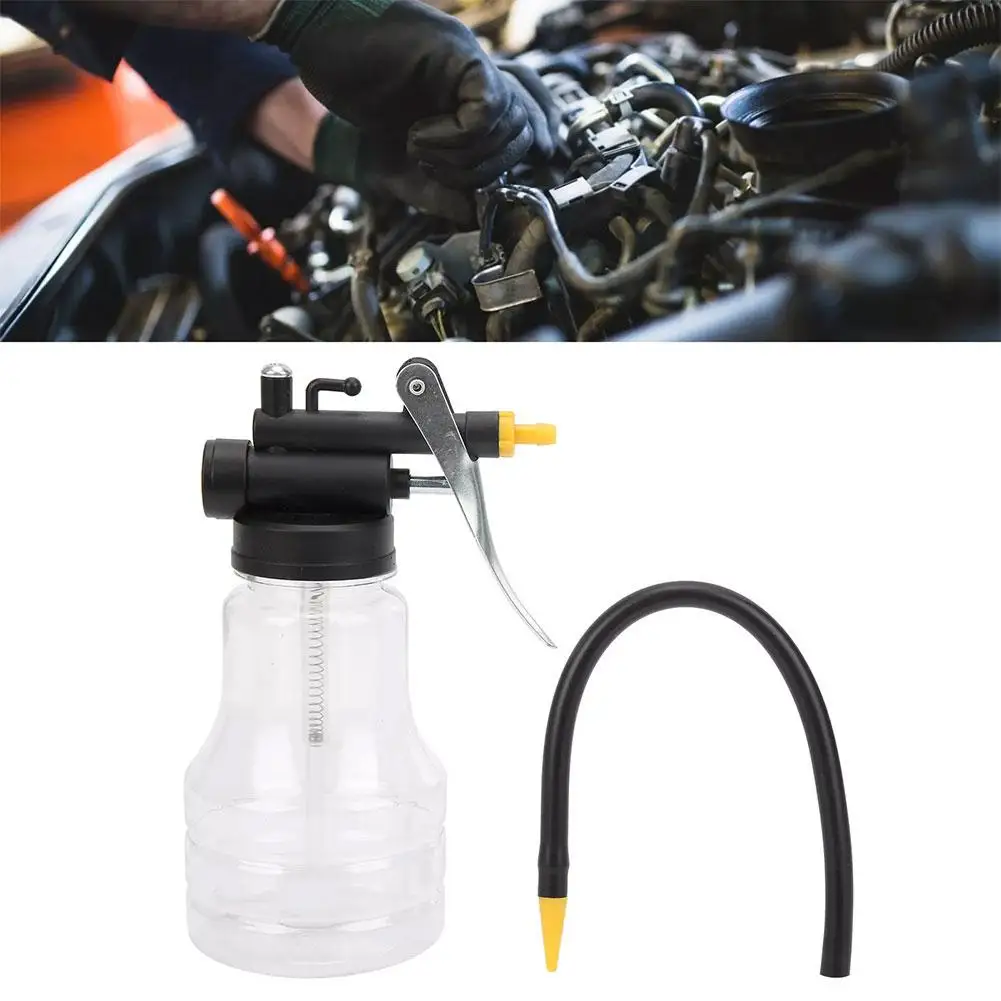 Auto Oil Can Oiler Plastic Metal High Pressure Pump Car Bottle Tool Repair Oil Anti-drop Car Hardware Pot N7X3