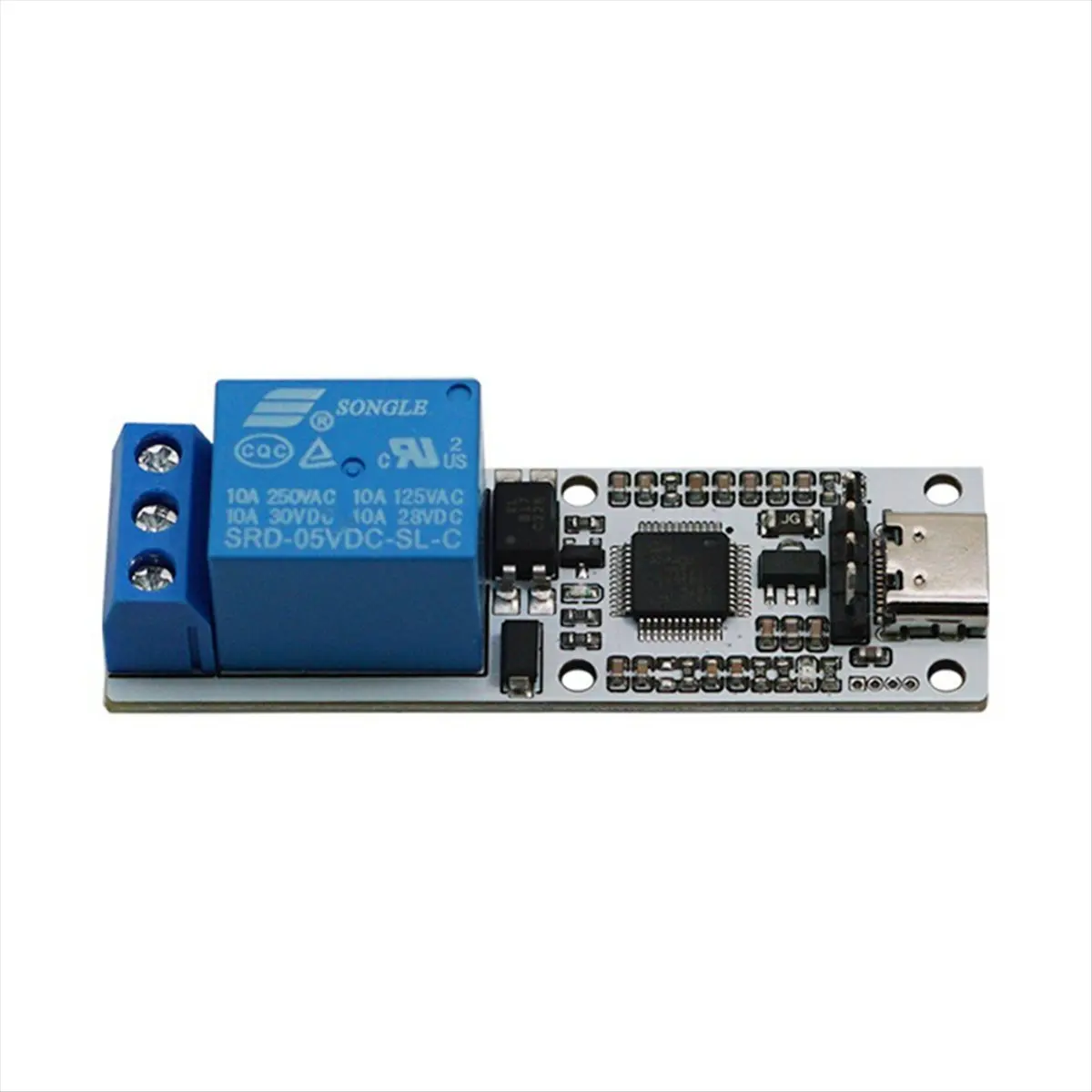 (AIMA) Relay Module 1 Channel USB to CH340 Serial Control Relay Module Optocoupler Protection TYPE-C Interface Module DSTUR-T10