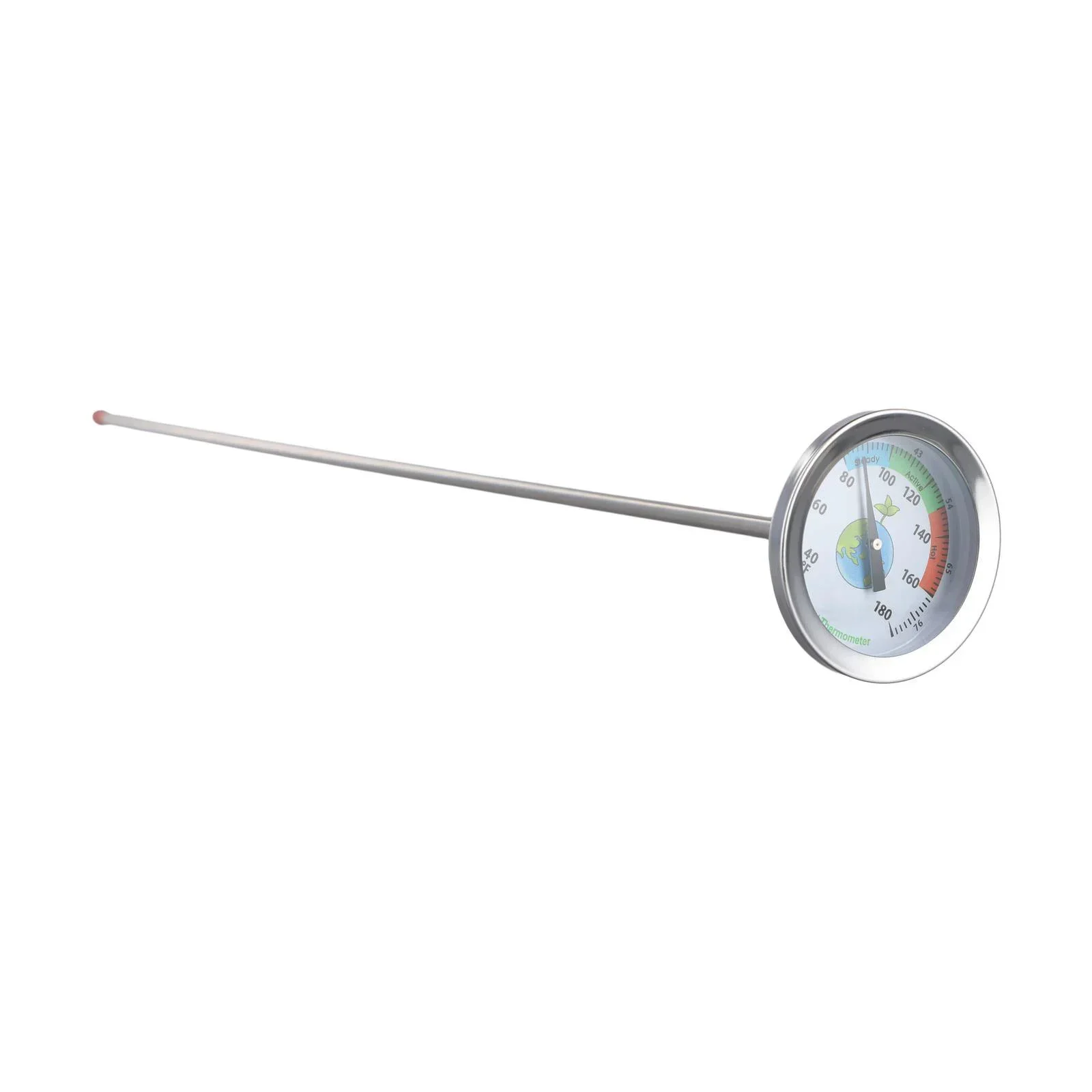 Garden Tools Soil Thermometer Tester Meter 304 Stainless Steel Compost Soil Temperature Monitor For Plant Growth Culture