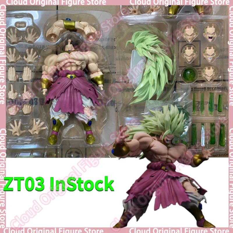 

In Stock ZT Studio ZT03 Broly Ancient Warrior Green Hair 1/12 Action Figure Collectible Model Toys Hobby