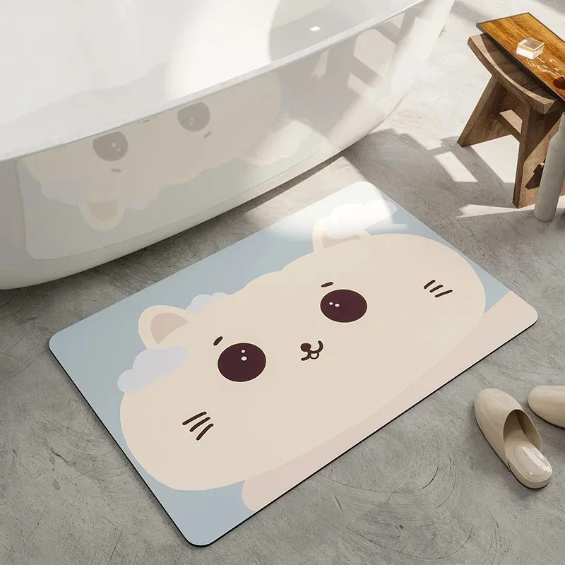 Cartoon Animal Pattern Door Front Mat Decoration Home Bathroom Floor Mat