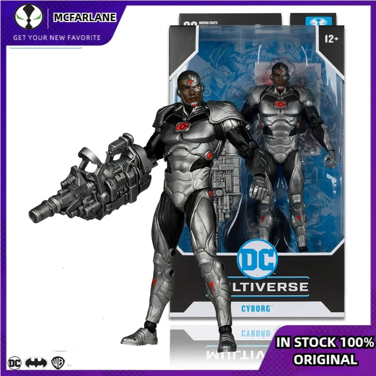 Wholesale McFarlane Cyborg (DC Rebirth)  18cm Action Figure DC Multiverse  Model doll