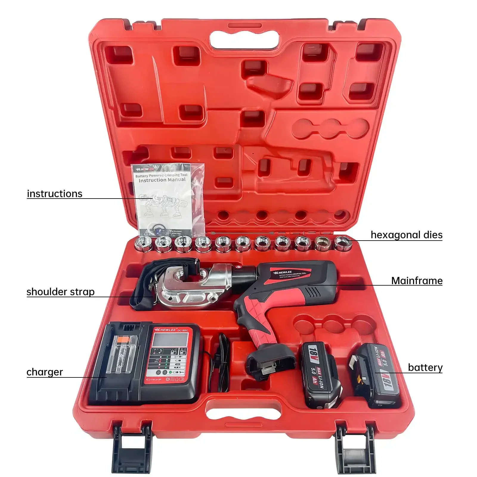 

2025newHL-400B Electric Pipe Hydraulic Clamp Hydraulic Crimping Clamp Wire Clamp Hydraulic Lightweight Crimping Tool Machine