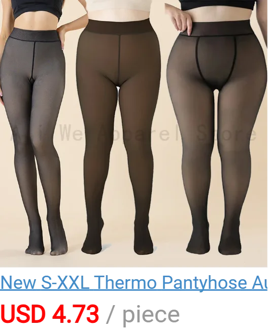 Damen Fleece Winter Sexy Bedruckte Strümpfe Warme Leggings Mode Hochelastische Thermo-Strumpfhose Hauteffekt Dicke Samt-Strumpfhose – Detail 5
