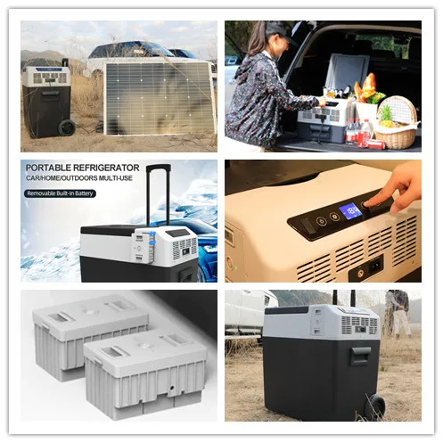 30L 40L 12/24V car refrigerator with wheels, freezer, motorcycle cooler, car compressor cooler,