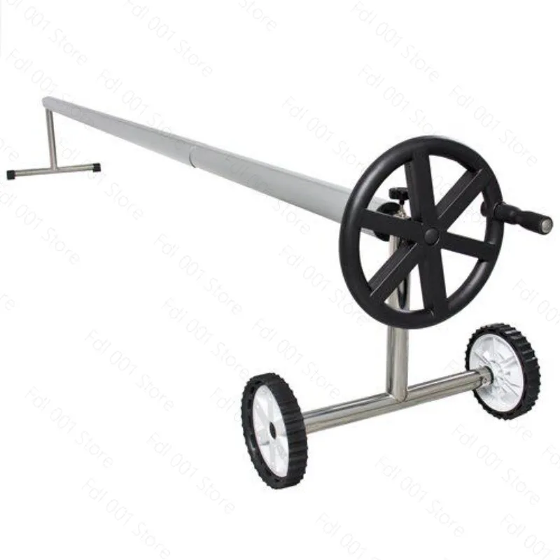 Commercial Stainless Steel Custom Size Pool Cover Roller Reel Ground Pool Solar Cover Reel