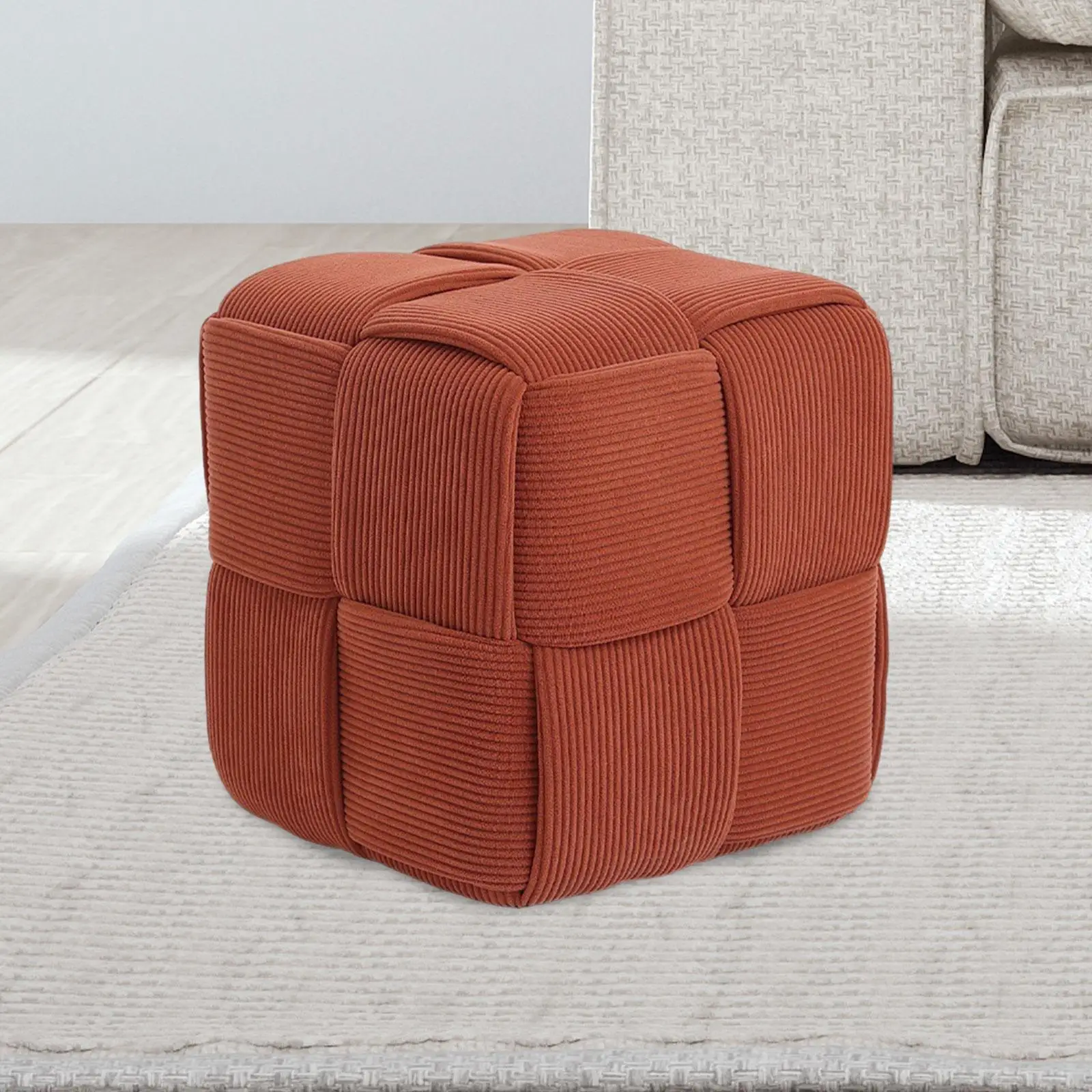 Seating Foot Stool with Non Skid Legs Wood Floor Protection Comfortable Small Footstool for Office Couch Nursery Doorway Bedroom Seating Foot Stool with Non Skid Legs Wood Floor Protection Comfortable Small Footstool for Office Couch Nursery Doorway Bedroom
