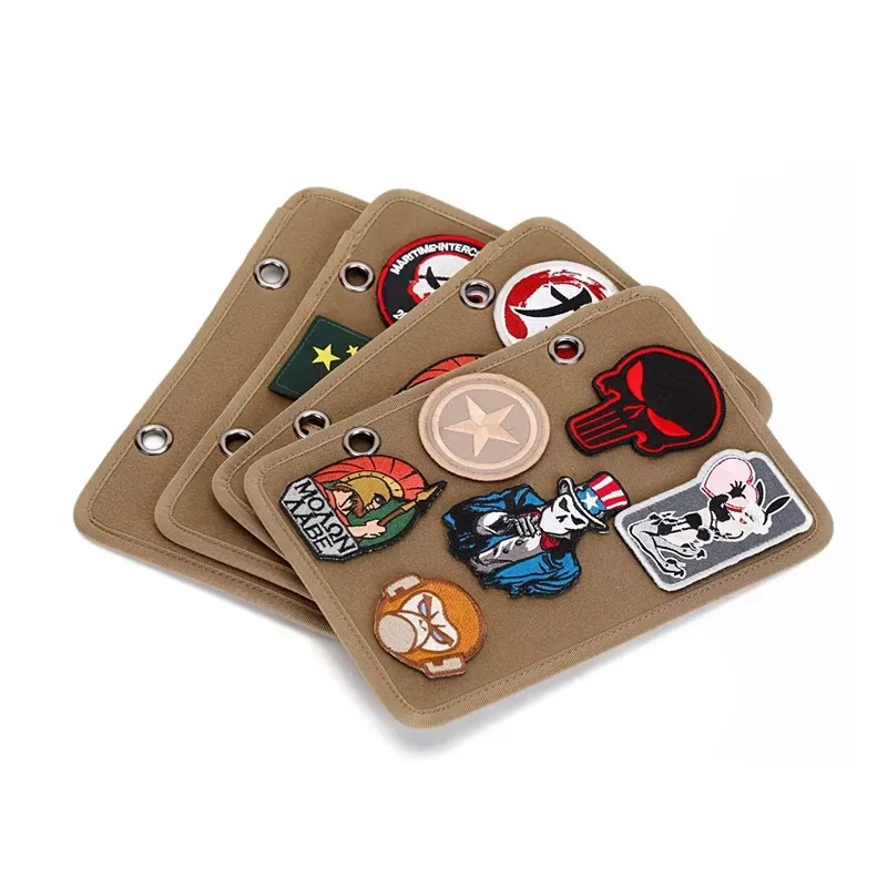 

4-сторонний тактический значок, складной коврик, держатель для наклеек для охоты, тактическая морская магия, держатель для наклеек, справочник для хранения медалей