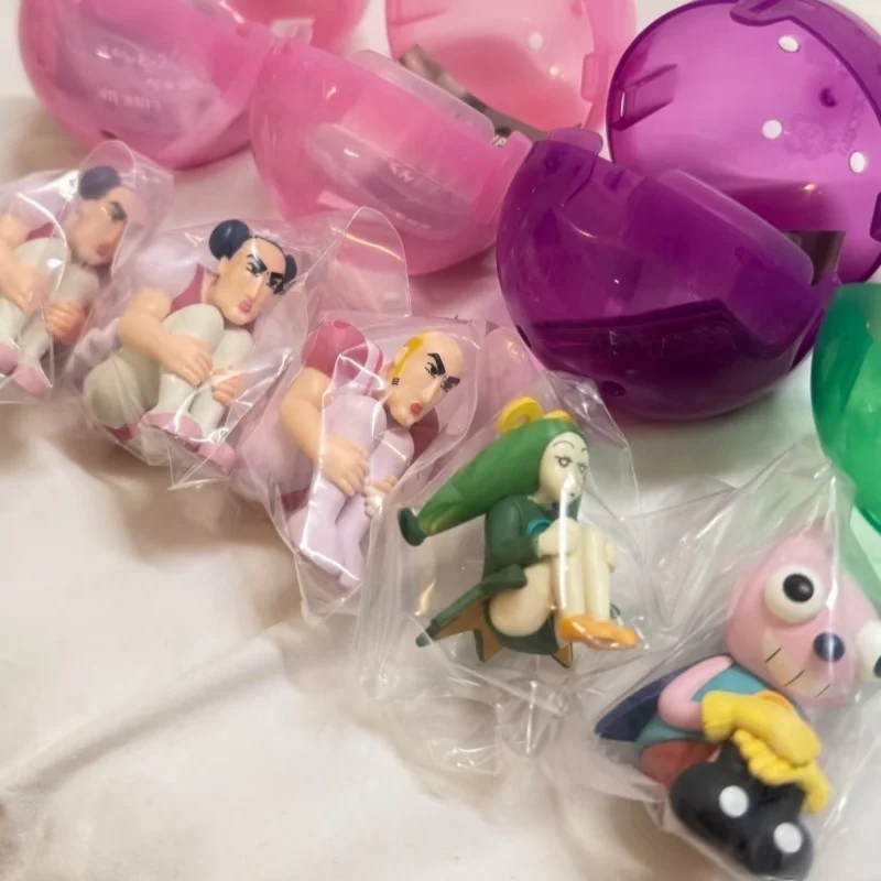BANDAI Crayon Shin Chan Gashapon Figuras en Pose Sentada Vol. 6 Aventura en el Paraíso Extraño Shin Chan Matakao Jyuma Coleccionables