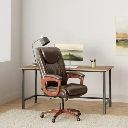 Westcliffe Bonded Leather Managers Chair Brown