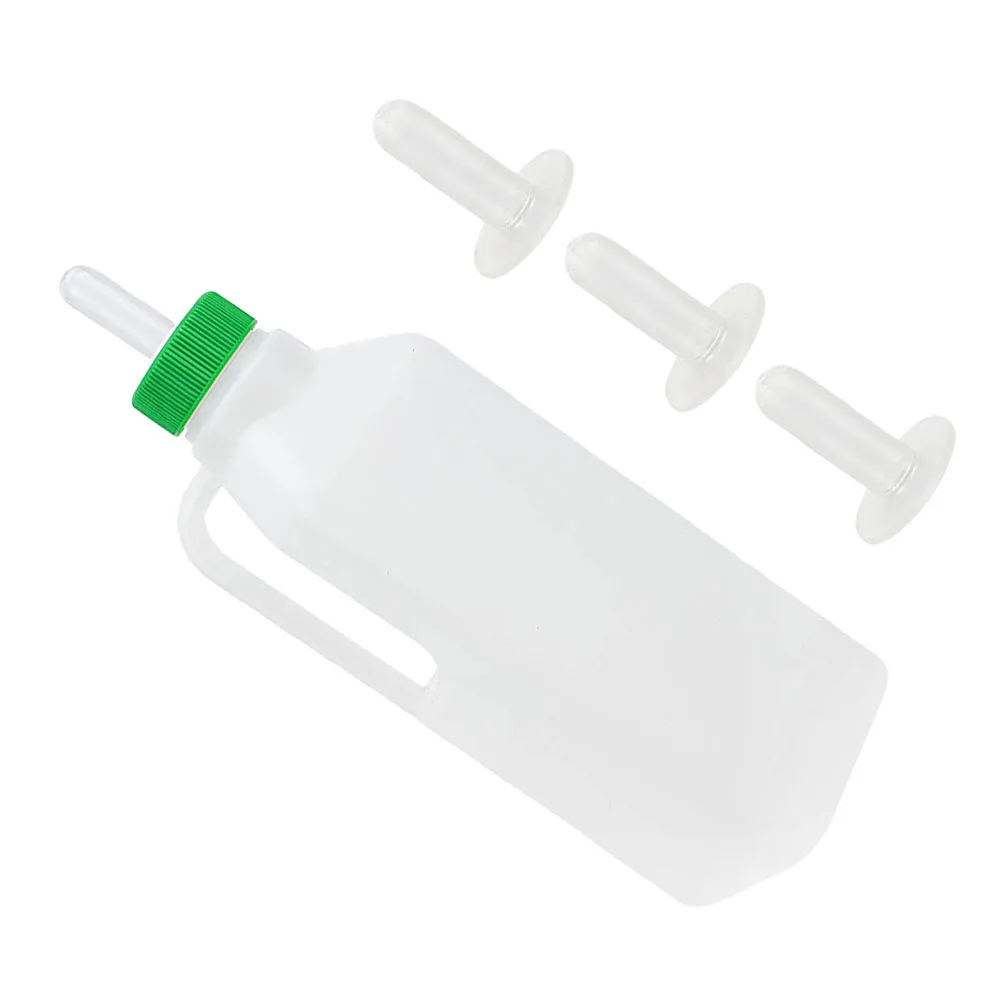 

1Set Sheep Milk Bottle Animal Nursing Bottle 850ml High Temperature Resistance Smooth Surface Detachable Pacifier for Calf Lambs