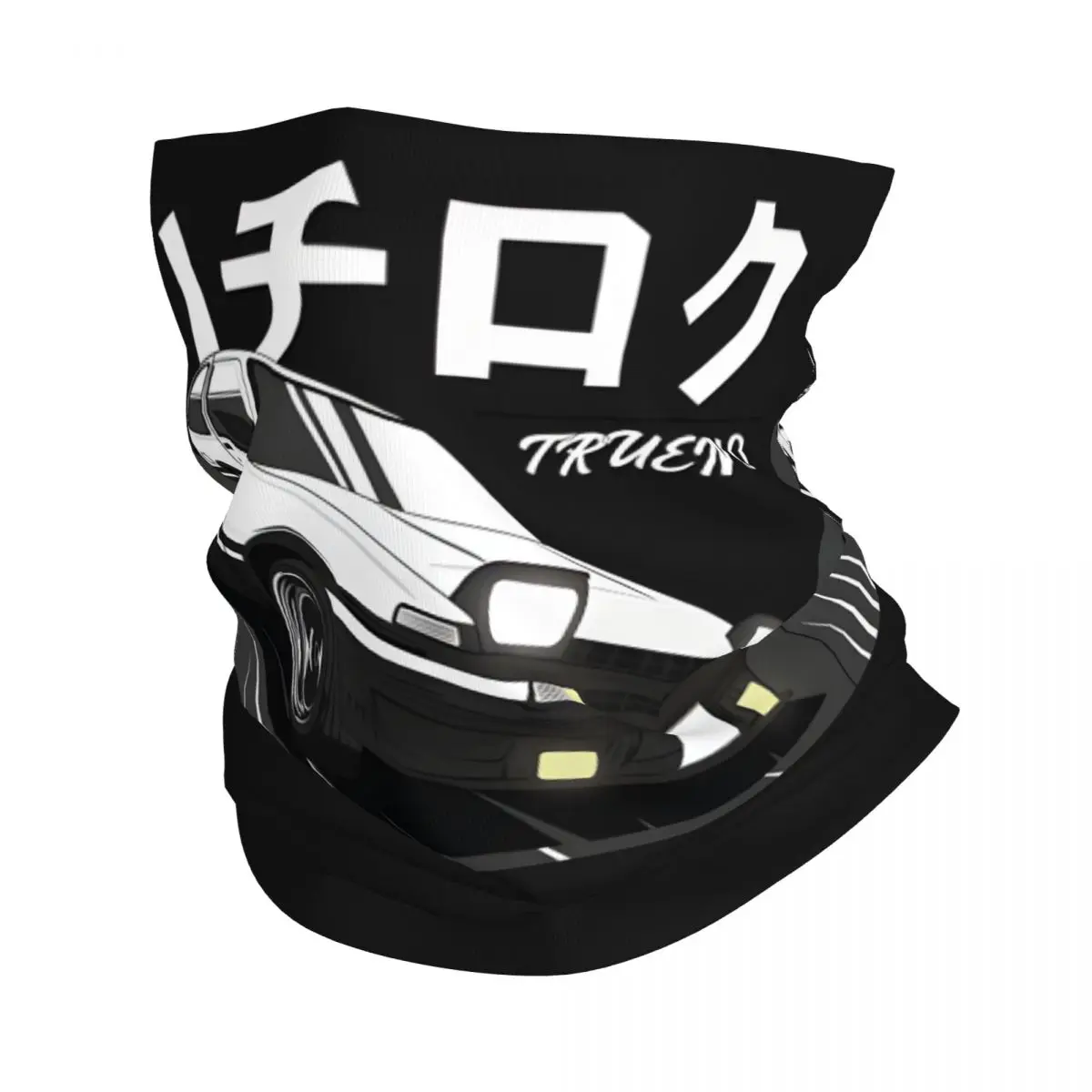 Initial D Trueno AE 86 Sticker Bandana Neck Cover Motorcycle Club Initial D Face Scarf Running Unisex Adult Winter