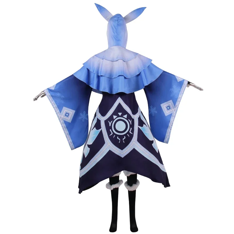 Genshin Impact Hilichurl Cosplay Costume Fire Water Ice Thunder Attribute Abyss Mage Outfit Anime Game Cosplay Mask for Comic