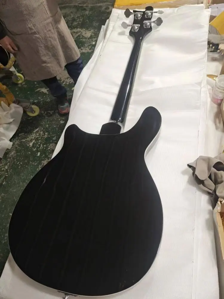electric bass guitar,Semi hollow body, Rosewood Fingerboard，4005 4 Strings, black color，high quality，free shipping