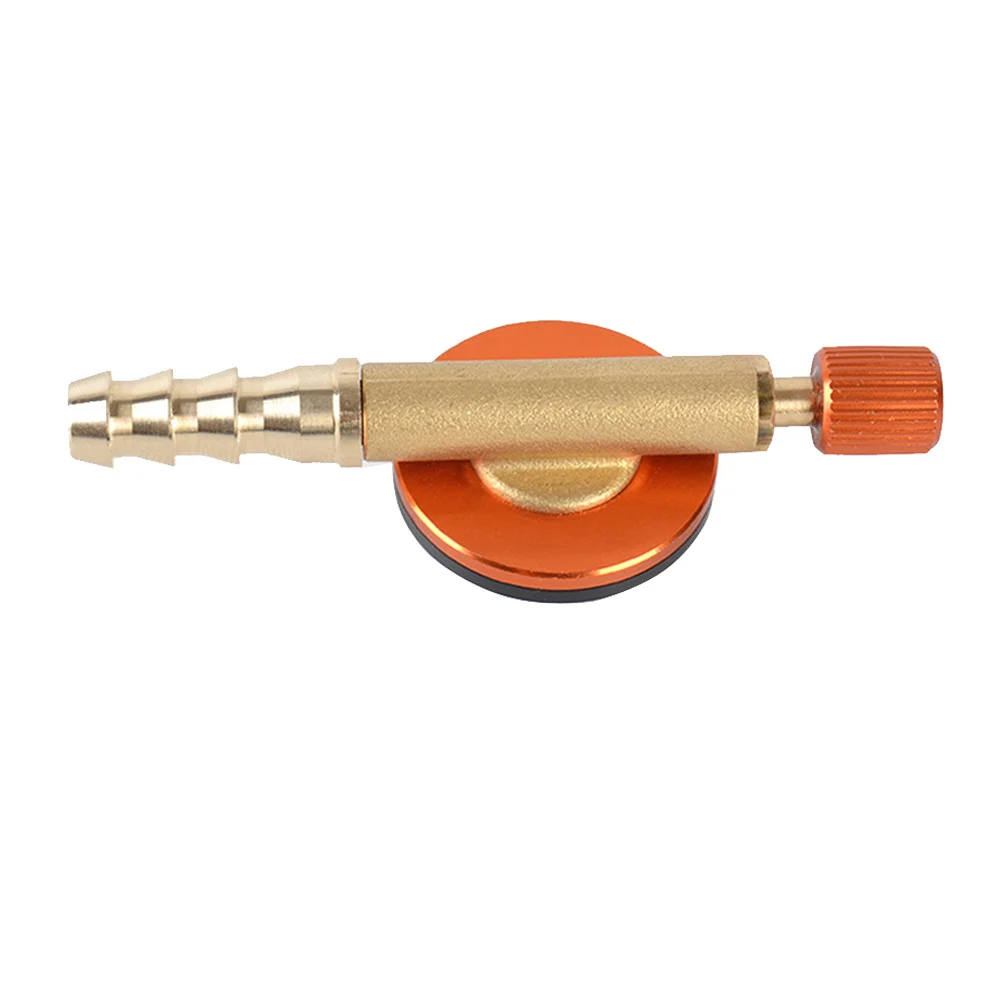 موقد صمام التحكم في الغاز آمن أحمر اسطوانة مسطحة التحكم في الغاز آمن للتخييم التنزه في الهواء الطلق موصل الطبخ محول