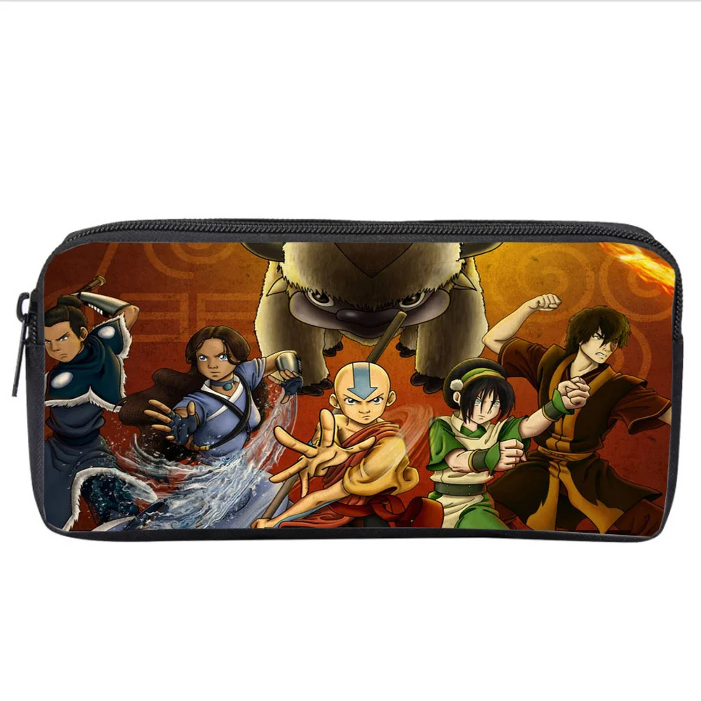 

anime Game Avatar Student pencil case Kids cartoon pencil Bag teenager Zipper Handbag Women Cosmetic Case Makeup Bag